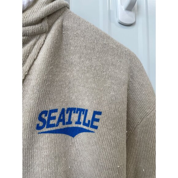 Good Land Supply Co Seattle Hoodie Sweatshirt Mens Medium Liunge Soft Teddy NEW - Picture 4 of 7